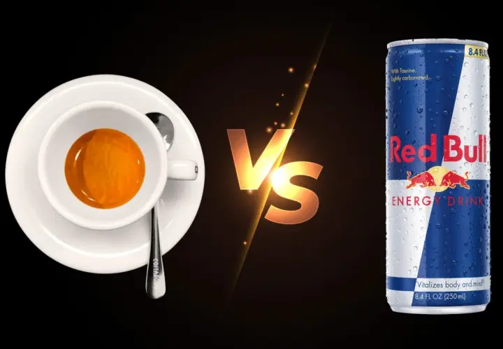 Caffè espresso vs Red Bull: a quanti caffè equivale una Monster? La bevanda energetica è pronta a sfidare il classico espresso.