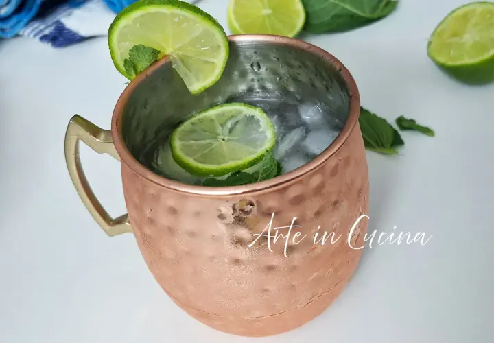 Moscow Mule in rame con lime e menta, un classico rinfrescante. Scopri le moscow mule varianti!