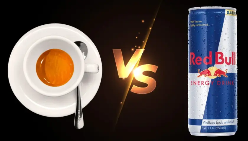 Caffè espresso vs Red Bull: a quanti caffè equivale una Monster? La bevanda energetica è pronta a sfidare il classico espresso.