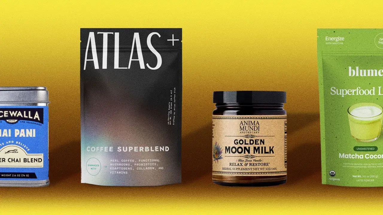 Alternative per il caff&egrave;: t&egrave; chai, caff&egrave; superblend, latte lunare dorato e matcha.